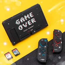 Load image into Gallery viewer, Game Over Switch Case - Black Retro Nintendo Switch, Lite, OLED
