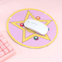 Load image into Gallery viewer, Pink Anime Mousepads - 2 Cute Sakura Moon Mouse Pads
