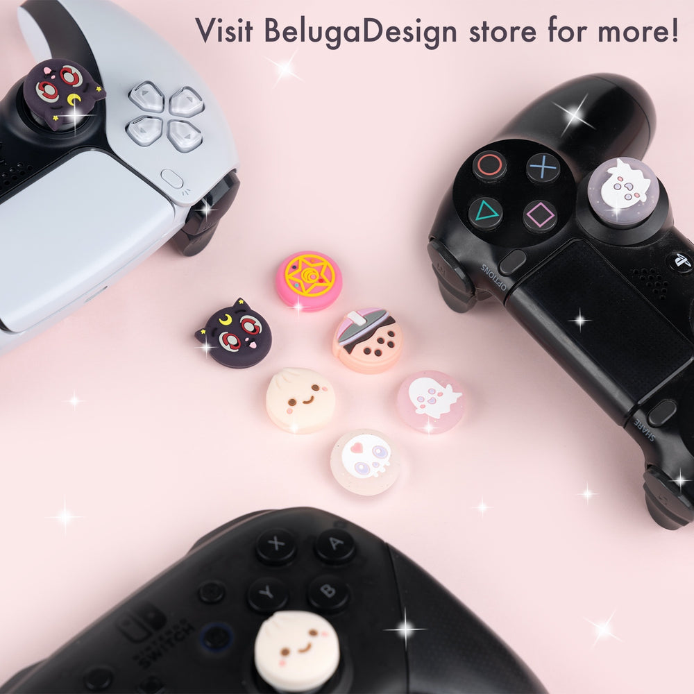 Sailor Moon Luna Thumb Grips for PS5 PS4 Xbox Pro Controller – Beluga Design