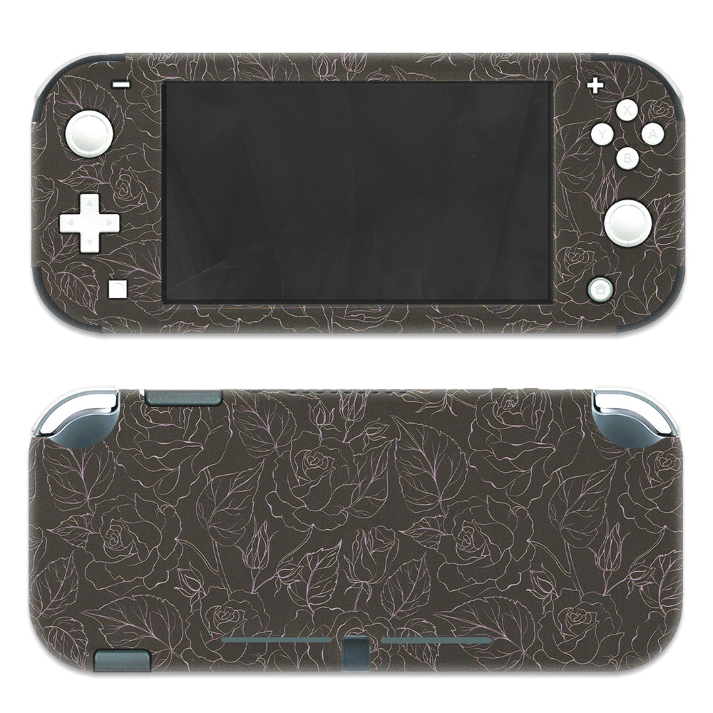 Load image into Gallery viewer, Black Rose Skin - Flower Nintendo Switch OLED or Lite Wrap
