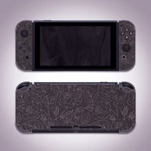 Load image into Gallery viewer, Black Rose Skin - Flower Nintendo Switch OLED or Lite Wrap
