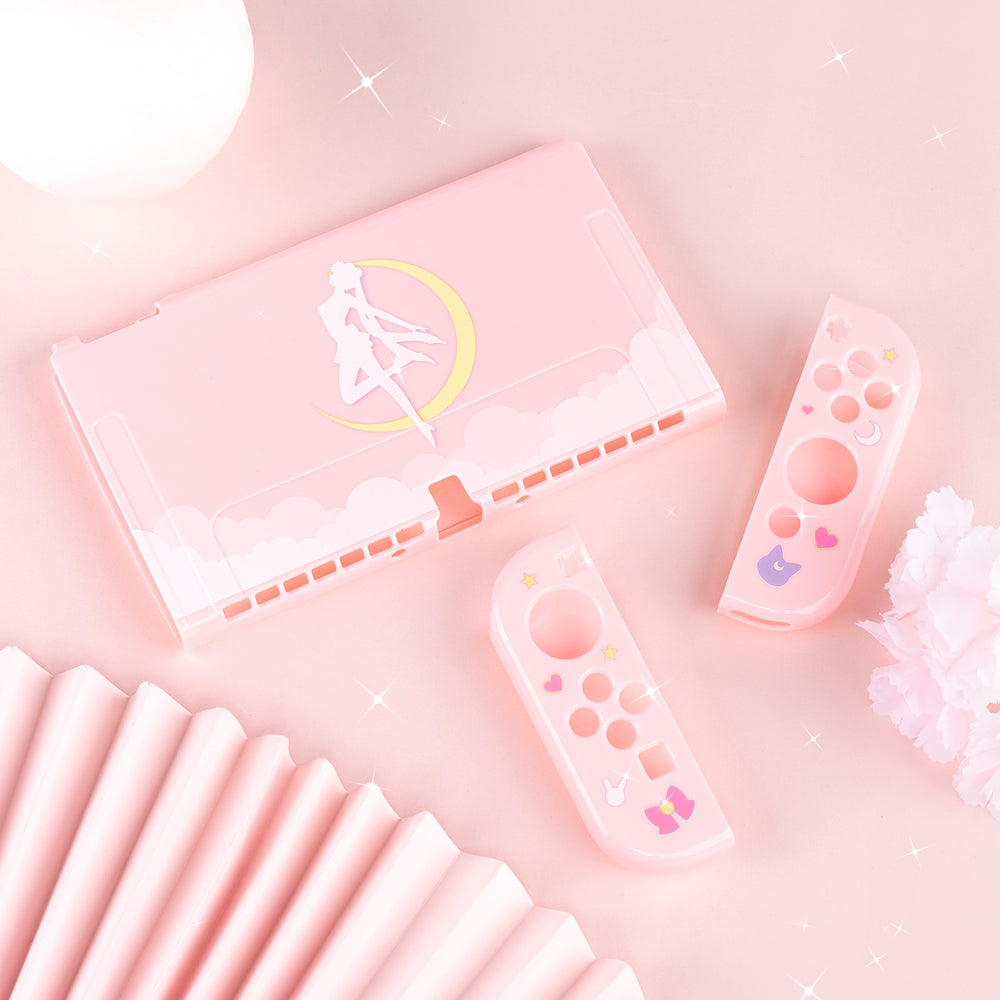 Moon Anime Nintendo Switch OLED Case Cover – Beluga Design