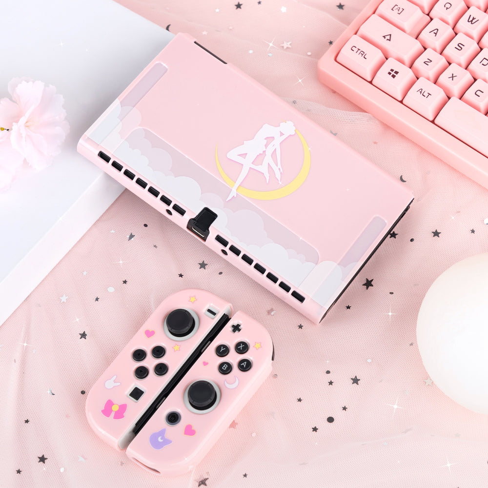 Moon Anime Nintendo Switch OLED Case Cover – Beluga Design