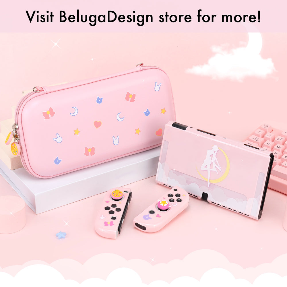 Moon Anime Nintendo Switch OLED Case Cover – Beluga Design