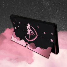 Load image into Gallery viewer, Moon Anime Skin - Black Pink Anime Cute Nintendo Switch OLED Wrap
