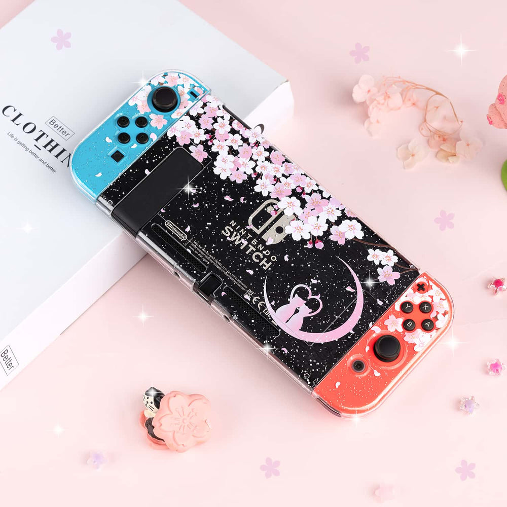 Sakura Japanese Switch Case Sakura Cat Glitter Switch Standard