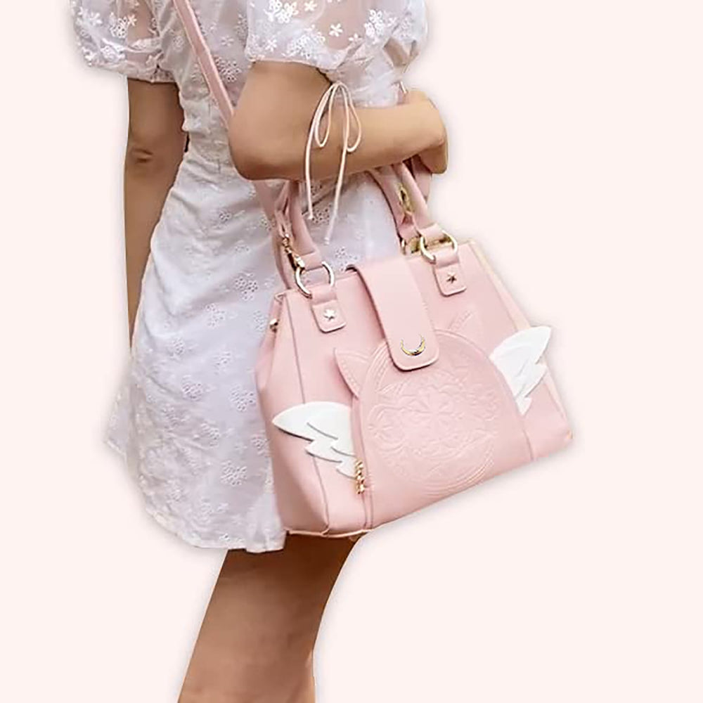 Bunny Tweed Shoulder Bag - Pink