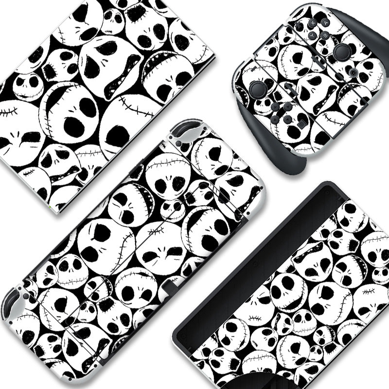 Load image into Gallery viewer, Skulls Switch Skin - Gothic Nintendo Switch Lite OLED Wrap
