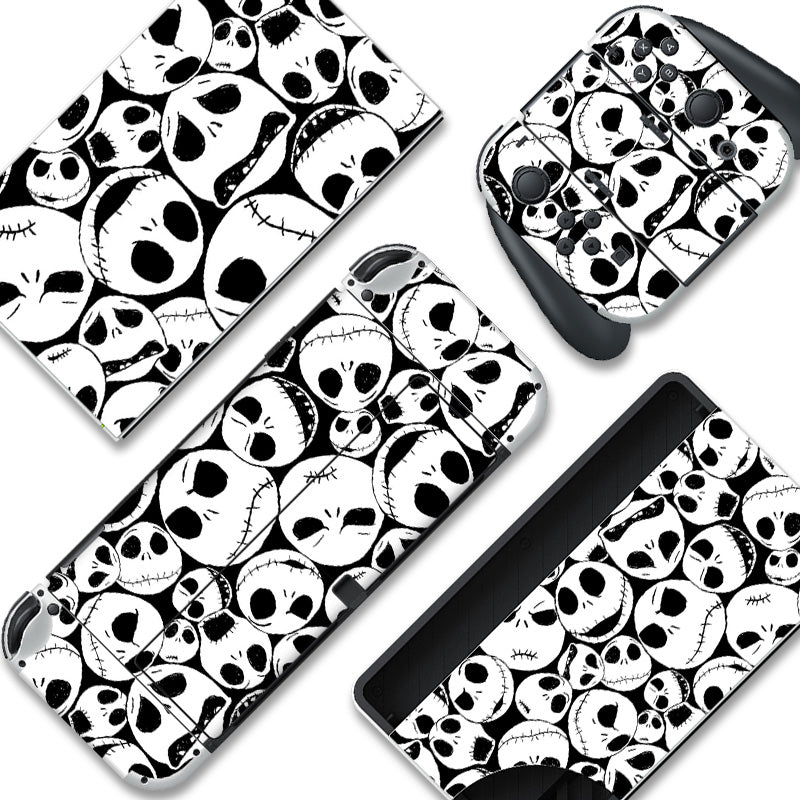 Load image into Gallery viewer, Skulls Switch Skin - Gothic Nintendo Switch Lite OLED Wrap