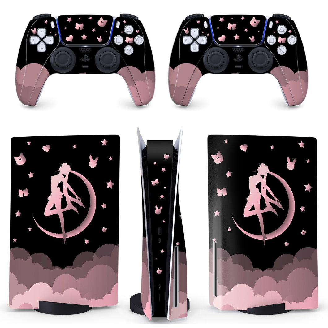 Amazon.com: Toxxos PS5 Skin - Disc Edition Anime Console and Controller  Accessories Cover Skins PS5 Controller Skin Gift ps5 Skins for Console Full  Set Gery PS5 Skin : Video Games