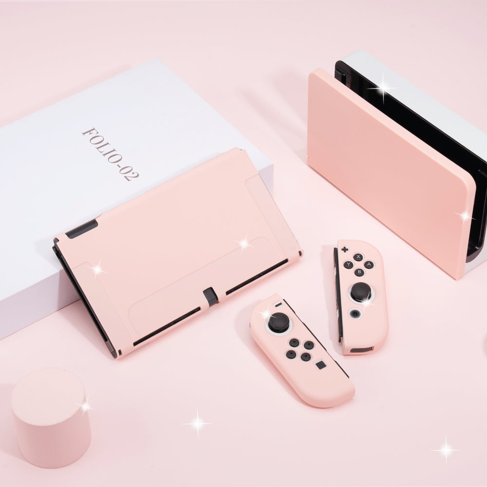 Load image into Gallery viewer, Pink Case + Dock Sleeve - Nintendo Switch OLED
