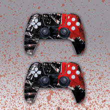 Load image into Gallery viewer, Warrior PS5 Skin | Battle Black Red Wrap Decal for Sony Playstation 5
