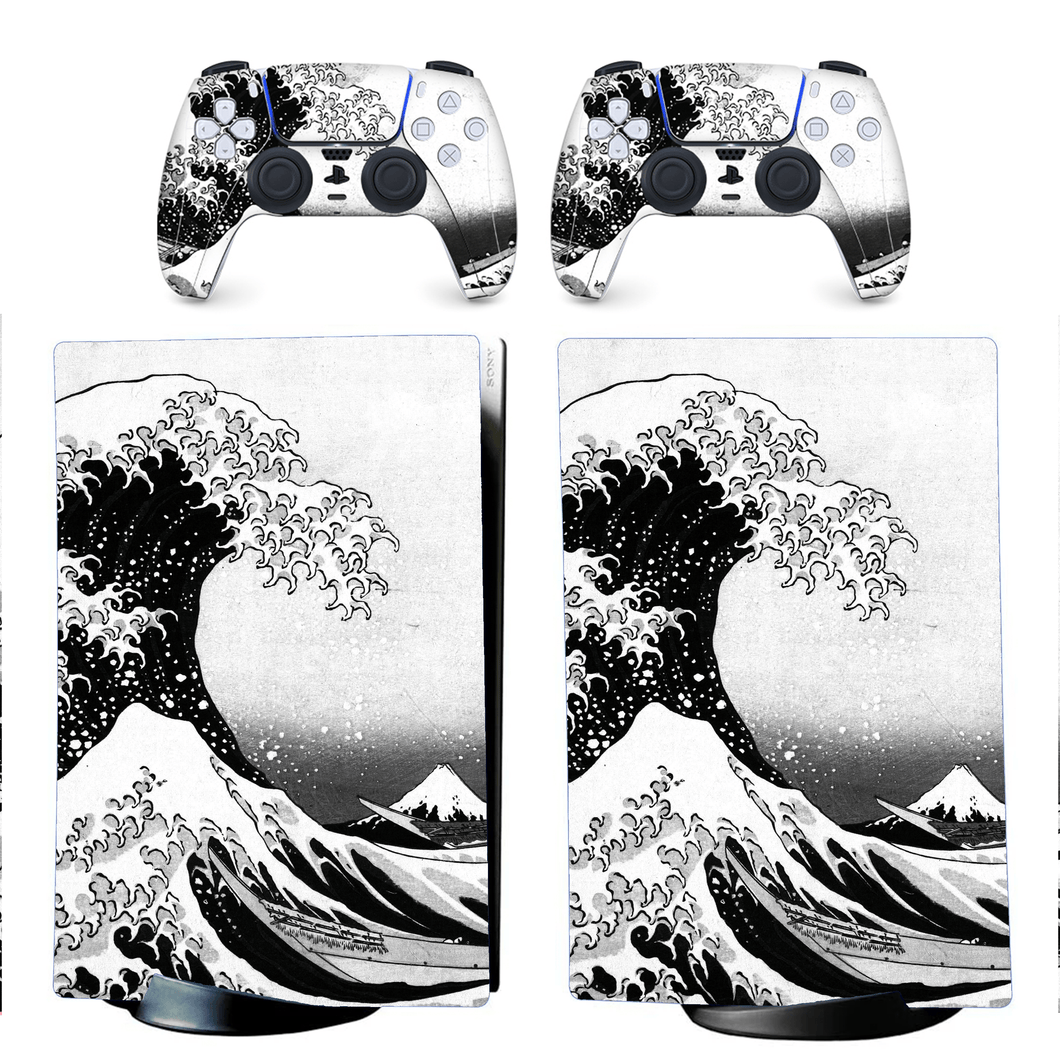 PS5 Wave Japanese Skin - Vinyl Wrap Sticker Playstation 5