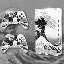 Load image into Gallery viewer, Wave Xbox Skin | Japanese Black White Vinyl for Xbox Series S or X
