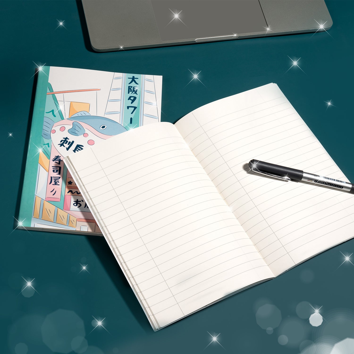 Whale Notebook - 2 Pack Cute Anime Journal